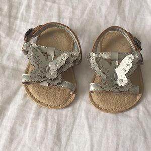 Gap Silver Butterfly Sandal